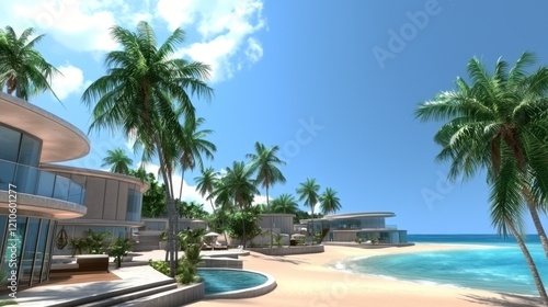 Luxury Villas on Tropical Beach