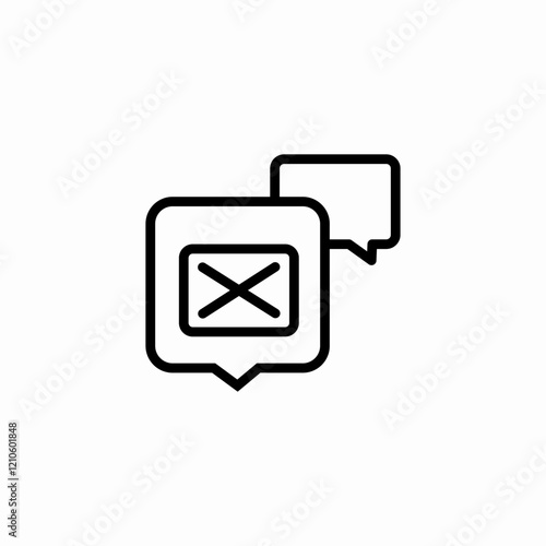 negative feedback icon sign vector