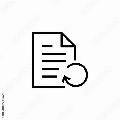 page reload icon sign vector