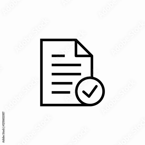 paper page completion icon sign vector