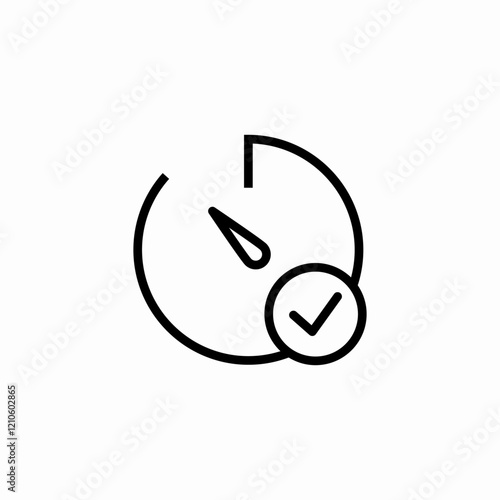 speed test aproval icon sign vector