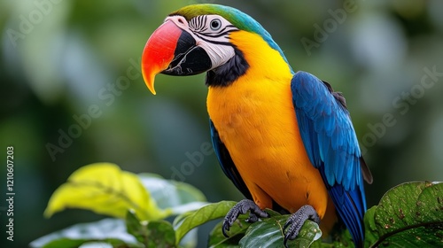 Colorful lovebird perched by a window in a bright indoor setting during dayli...