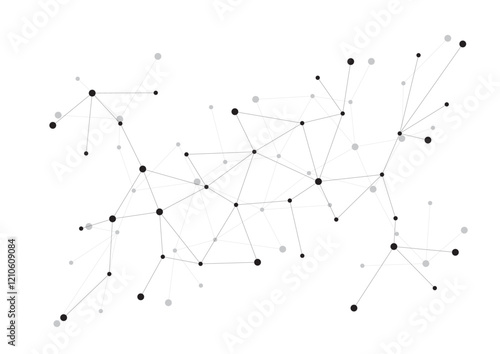 connected dots abstract design 