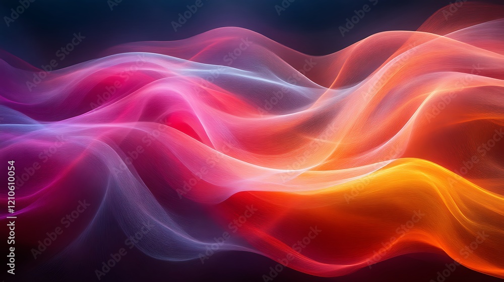 Fototapeta premium Abstract Colorful Waves Flowing Dynamically