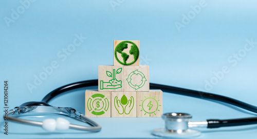 health and environment. World Health Day. Global health awareness concept, sustainable lifestyle.