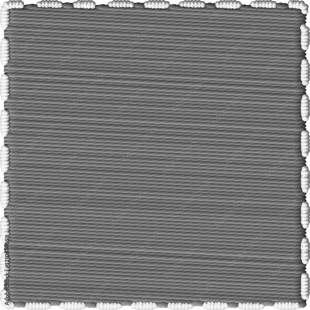 Textured Embroidery Square Fabric Design Textured Embroidery Square Fabric Design