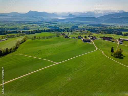 Ruswil's Scenic Green Fields