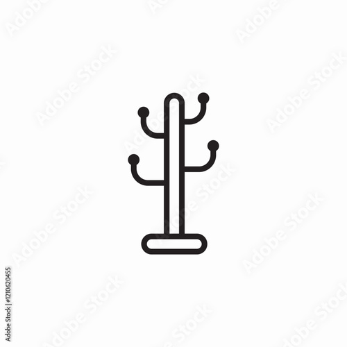 coat hanger icon sign vector