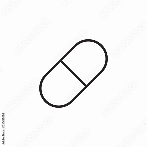 pill capsule icon sign vector