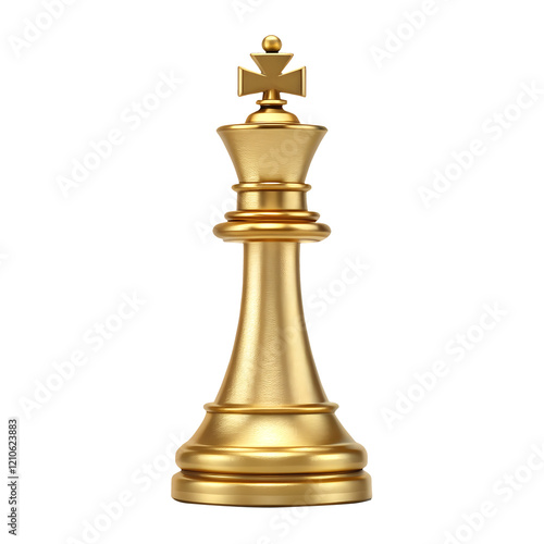 golden icon of a chess king piece