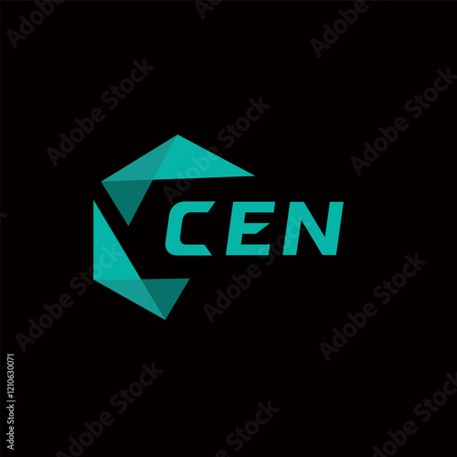 CEN creative minimalist letter logo. CEN unique vector initials alphabet letter logo design