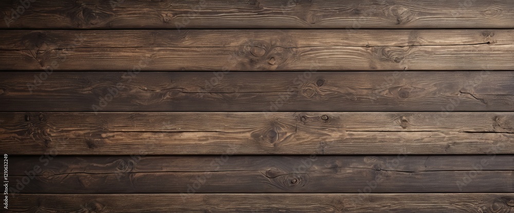 Fototapeta premium Dark wooden plank wall texture in rustic style