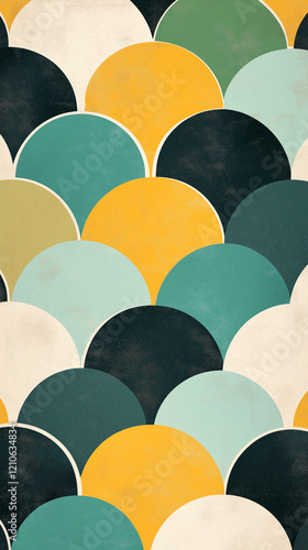 Background of circular shapes with text space