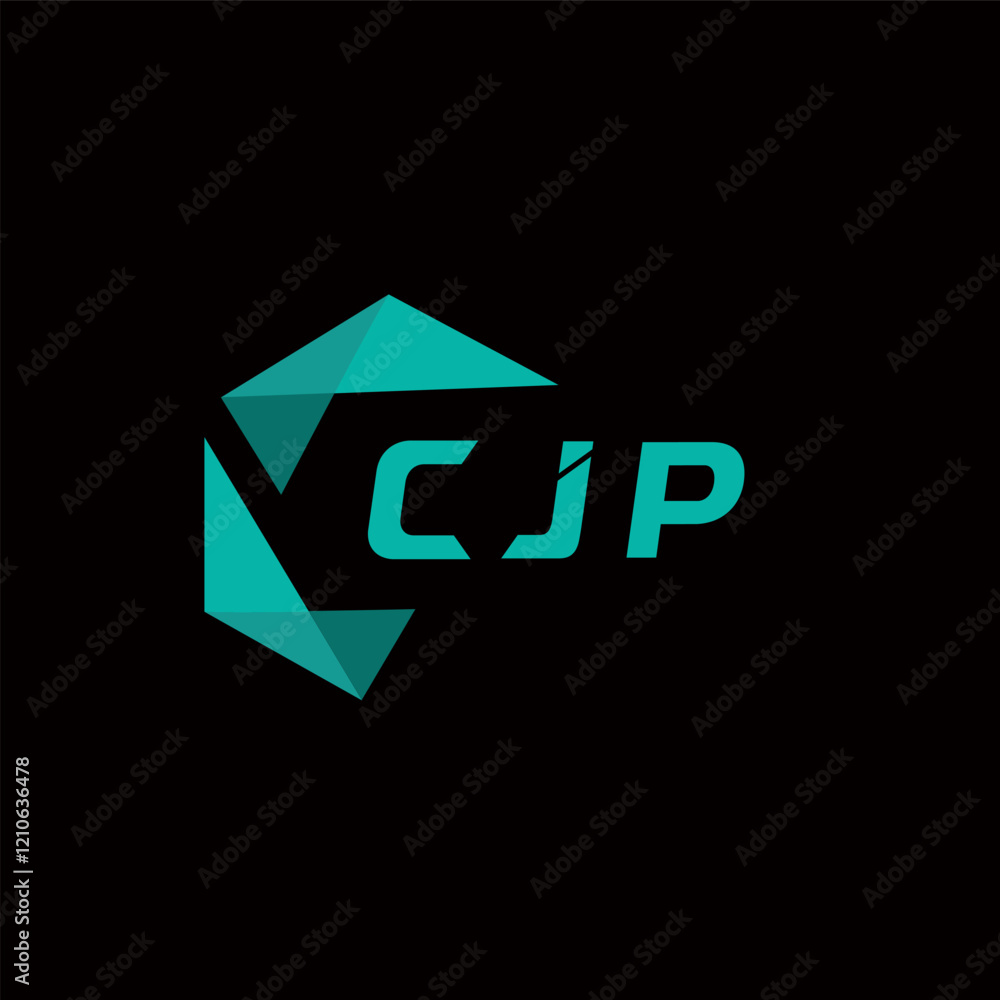 Obraz premium CJP creative minimalist letter logo. CJP unique vector initials alphabet letter logo design