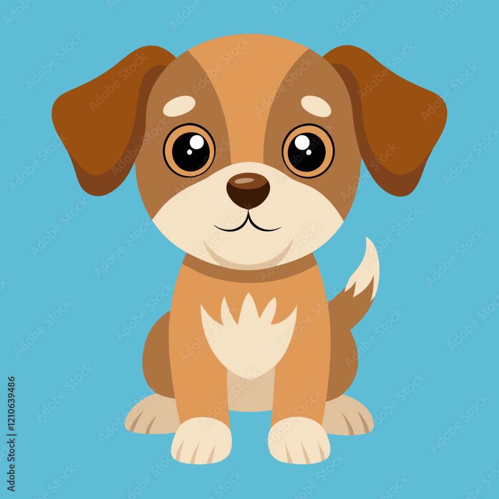 Fototapeta premium puppy dog pet cartoon vector design