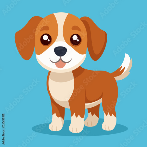 puppy dog pet cartoon vector design