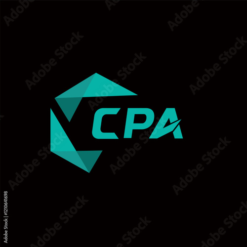 CPA creative minimalist letter logo. CPA unique vector initials alphabet letter logo design