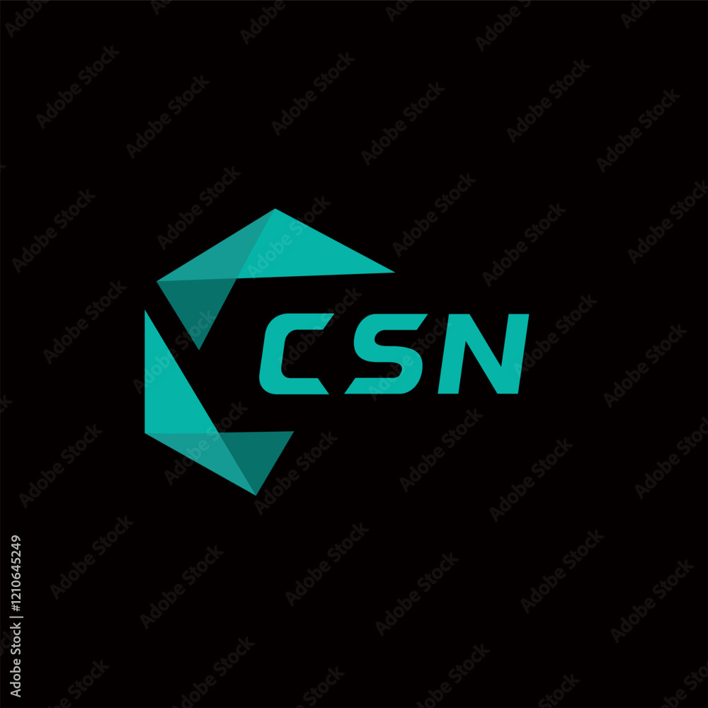 CSN creative minimalist letter logo. CSN unique vector initials alphabet letter logo design CSN creative minimalist letter logo. CSN unique vector initials alphabet letter logo design