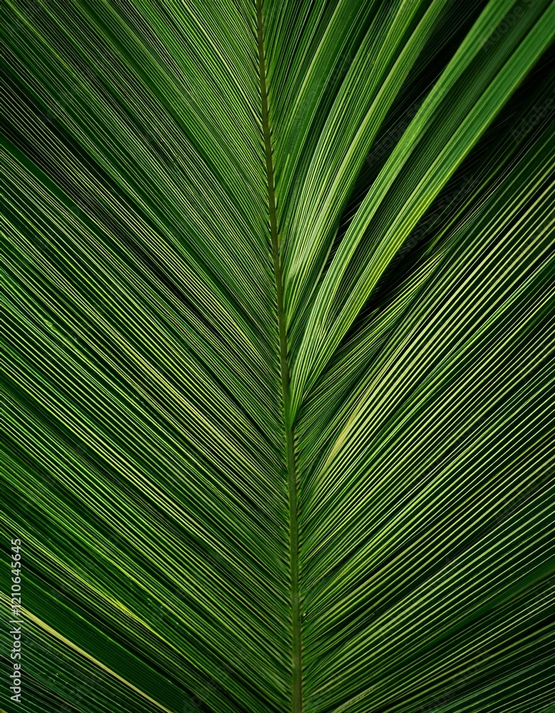 Obraz premium Tropical palm leaf texture, closeup.