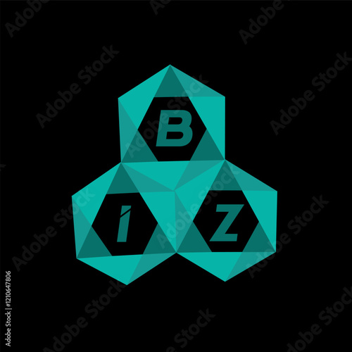 BIZ creative minimalist letter logo. BIZ unique vector initials alphabet letter logo design