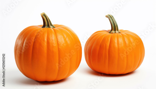 Pumpkins on a White Background photo