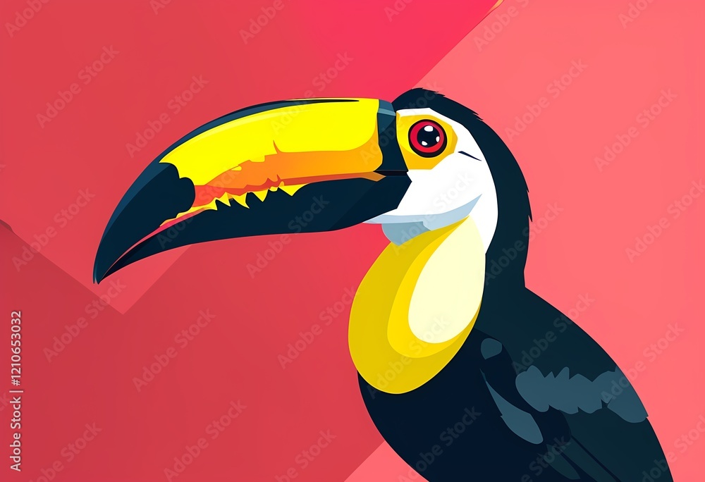 Naklejka premium toucan