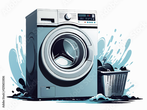 washing machine icon vector illustration