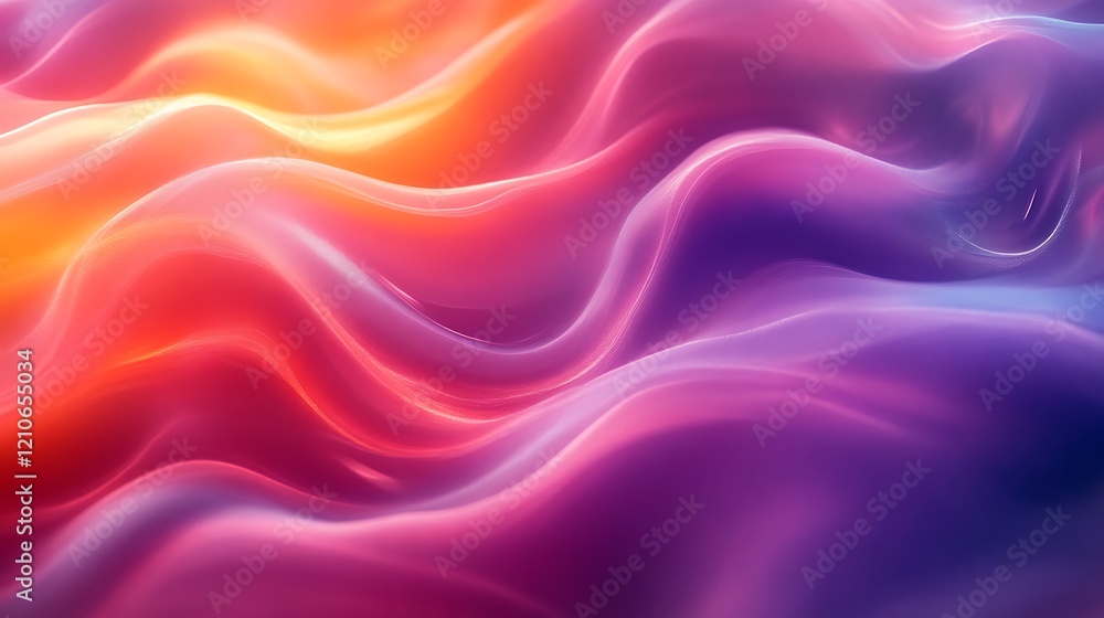 Obraz premium Abstract Colorful Waves Flowing Seamlessly