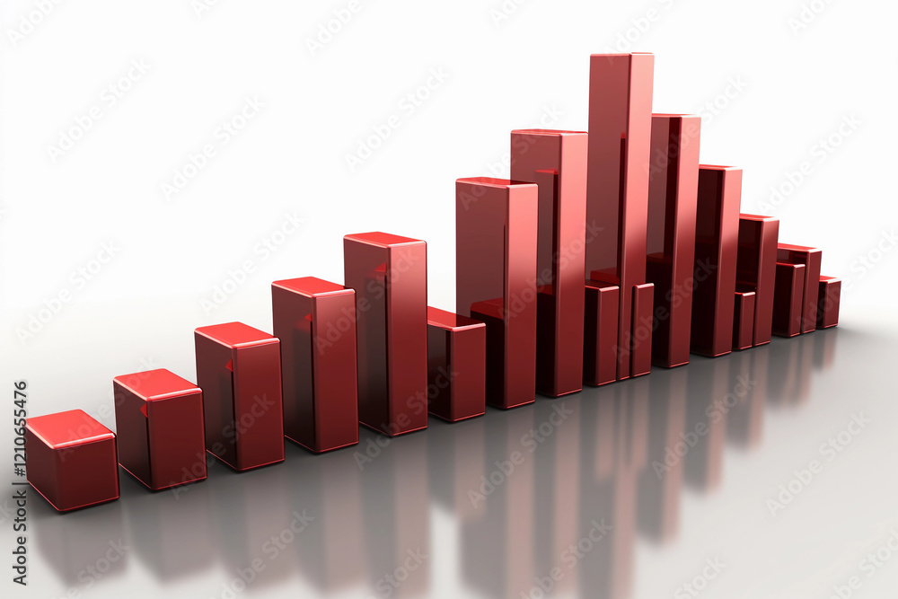 graph of indicators growth up red arrows graph of indicators growth up red arrows