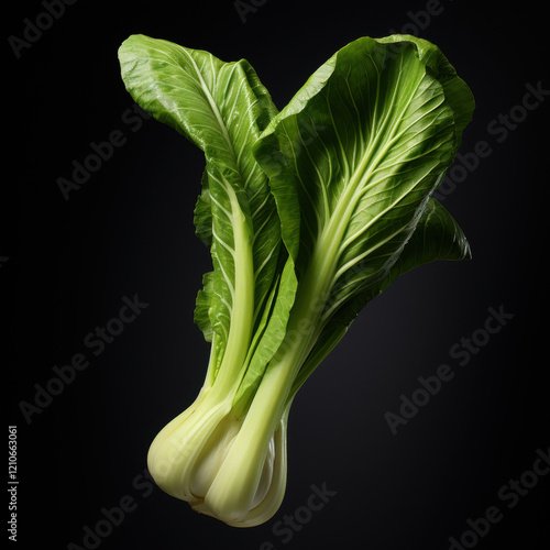 Lettuce on a Black Background photo