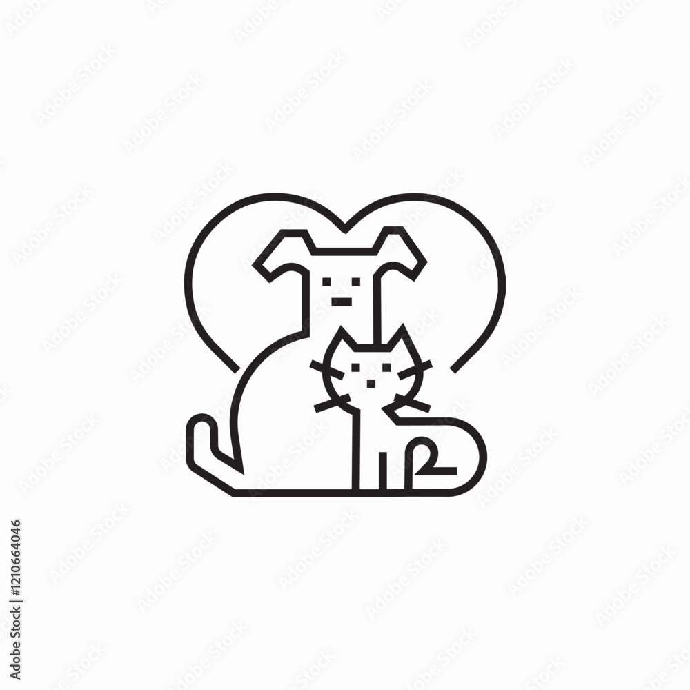 pet company icon sign vector pet company icon sign vector