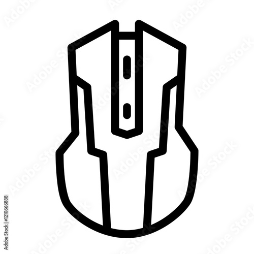 gaming mouse icon in outline style