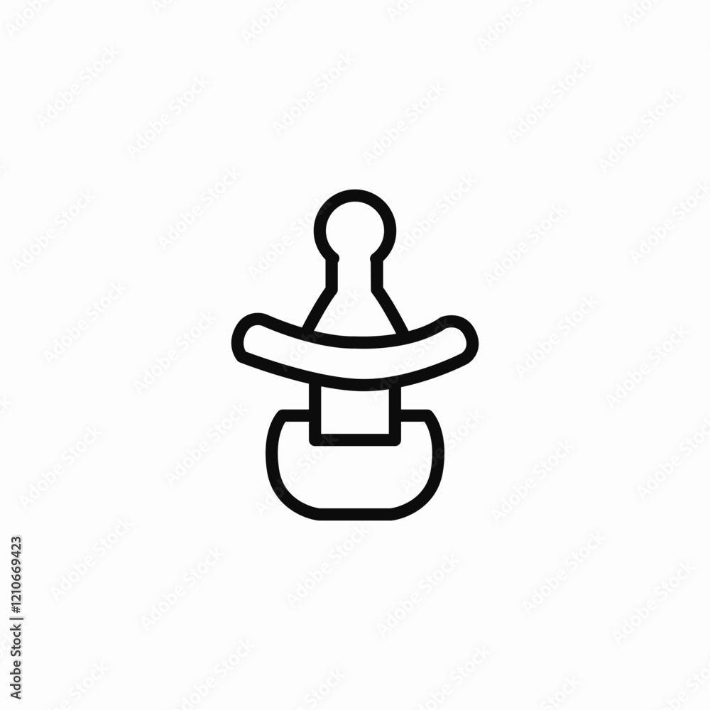 infant pacifier icon sign vector infant pacifier icon sign vector