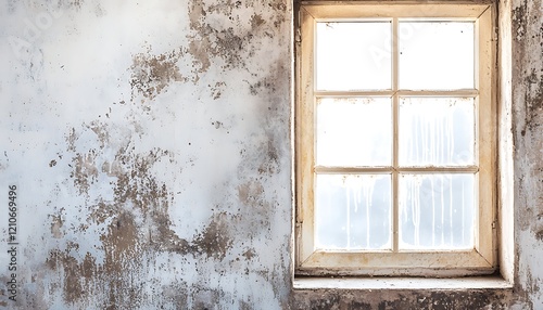 A dirty window frame transformed into a clean and bright feature after removal condensation and mold