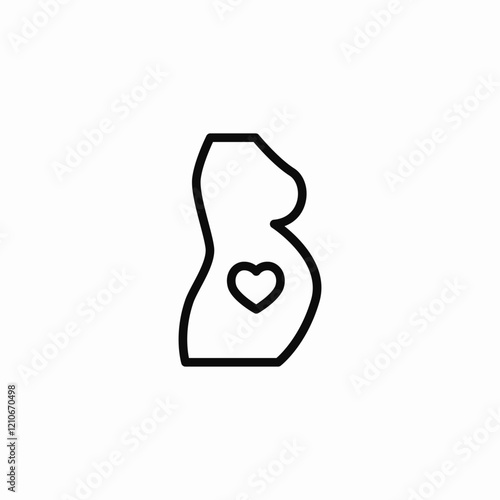 pregnancy happiness icon sign vector