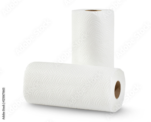 White soft paper towels