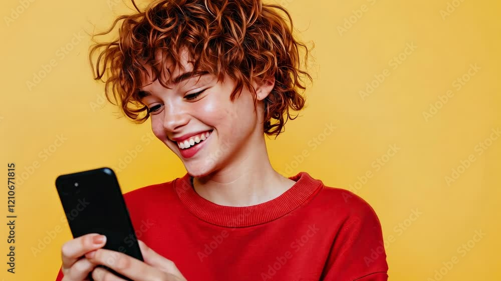 The Joyful Youth with Smartphone The Joyful Youth with Smartphone