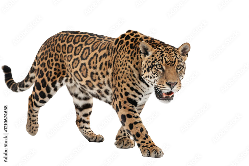 Fototapeta premium Jaguar isolated on transparent background
