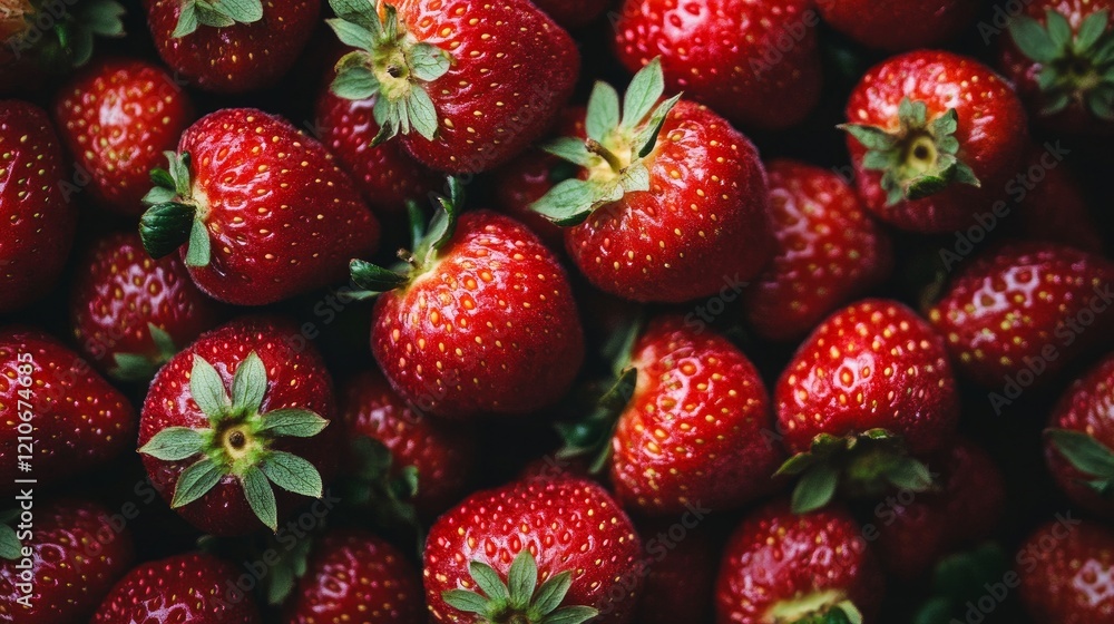 Frozen strawberries close up as a background Frozen strawberries close up as a background