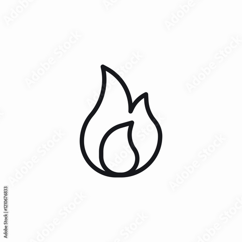 big fire icon sign vector