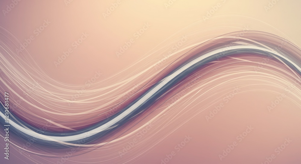 Abstract Wavy Background with Smooth Lines and Pastel Colors Abstract Wavy Background with Smooth Lines and Pastel Colors