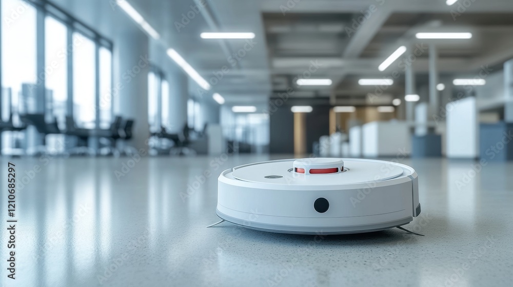 Robotic Vacuum Cleaner Operating in Modern Office Environment Robotic Vacuum Cleaner Operating in Modern Office Environment