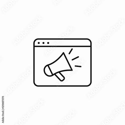 web campaign icon sign vector