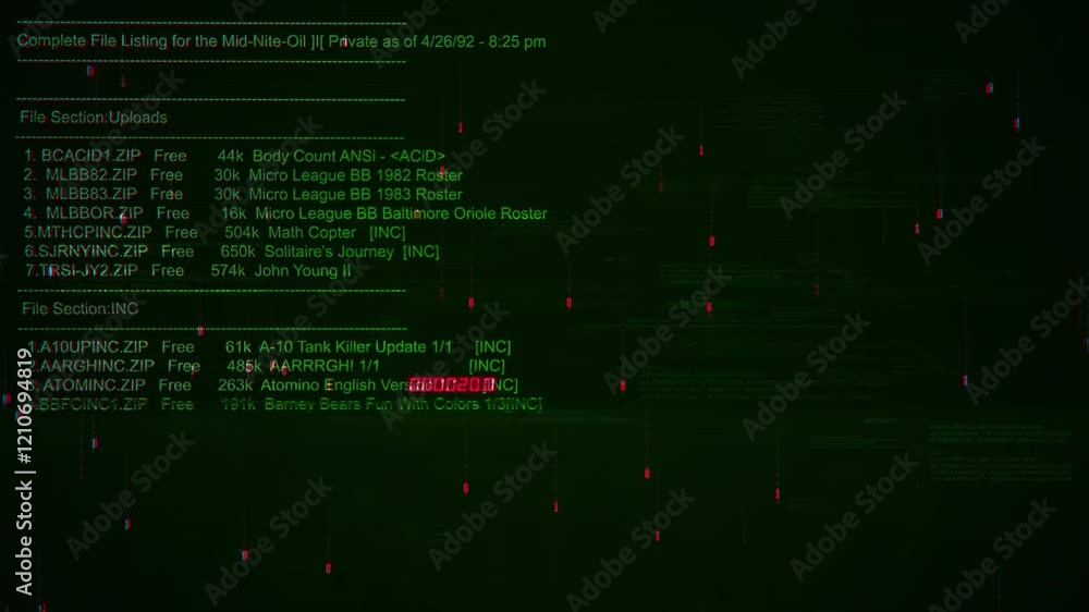 Warning and error on hacking background screen Warning and error on hacking background screen