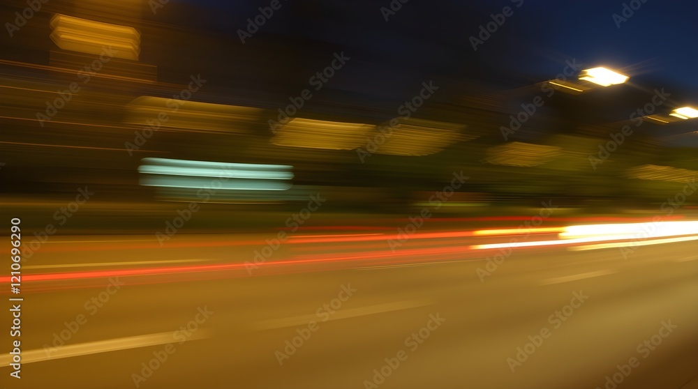 Night Drive: Speed & Light Trails Night Drive: Speed & Light Trails
