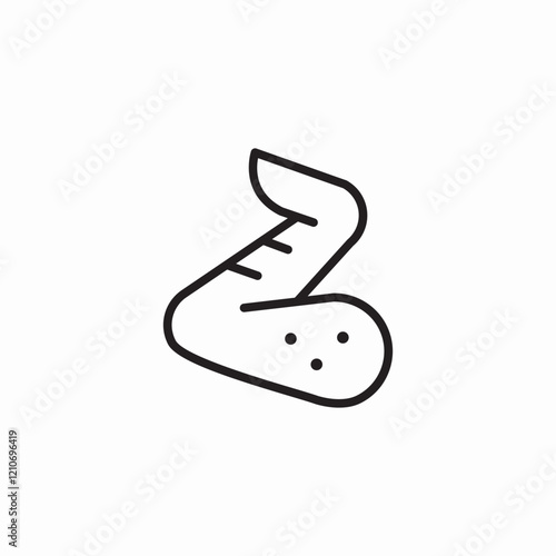delicious chicken wings icon sign vector