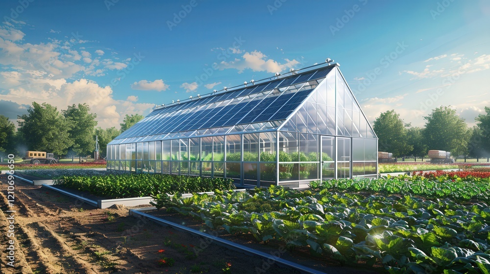 Solar Powered Agricultural Modern Greenhouse Solar Powered Agricultural Modern Greenhouse