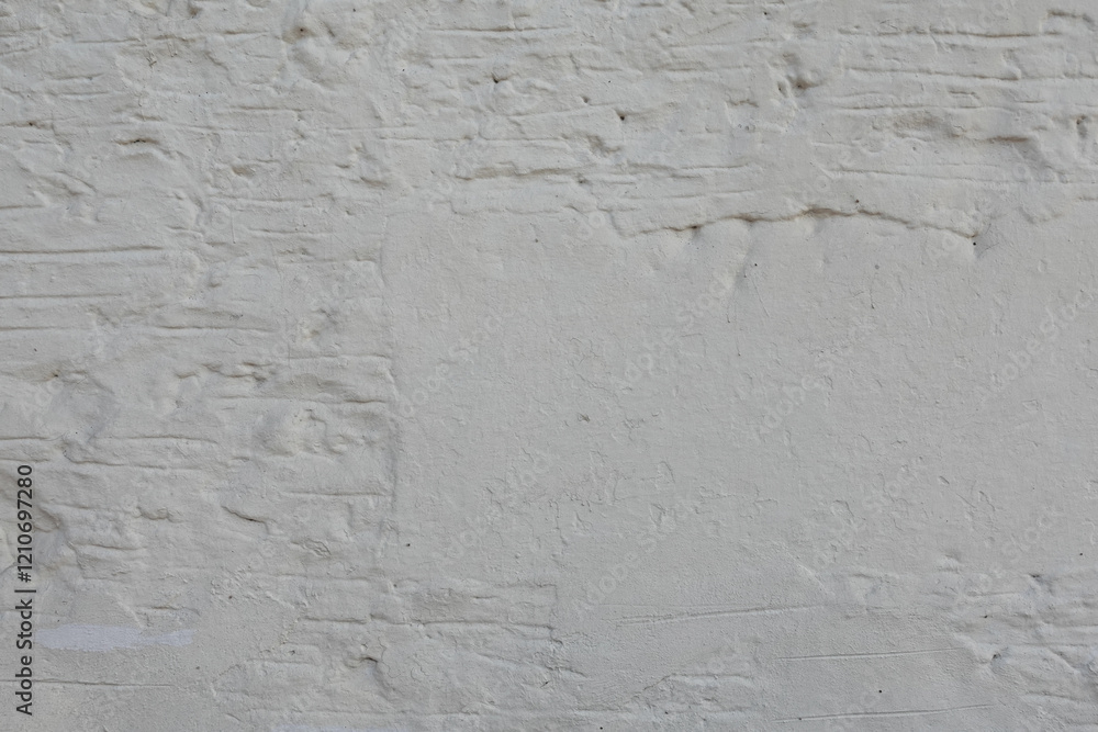 Fototapeta premium white brick wall weathered background texture with copyspace