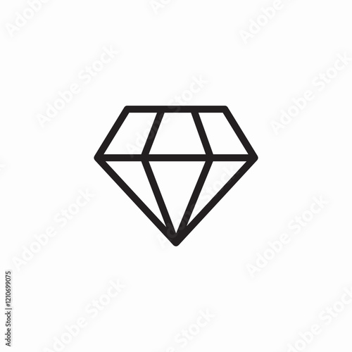 sharp diamond icon sign vector