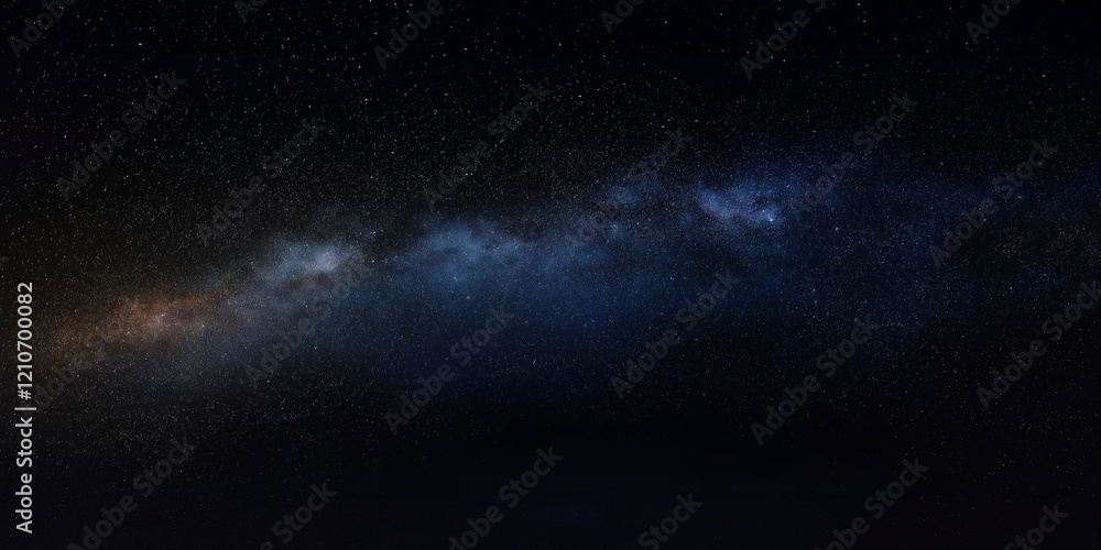 The Milky Way galaxy in night sky The Milky Way galaxy in night sky